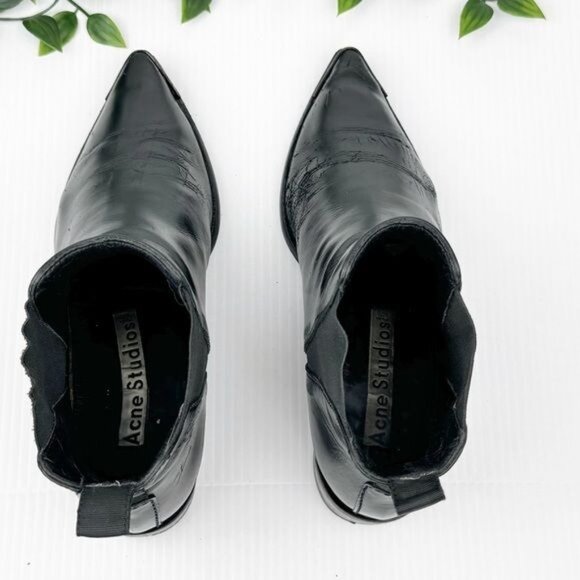 Acne Studios Black Jensen Ankle Boots 6.5 - Picture 9 of 11